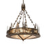 Meyda Tiffany - 256362 - Eight Light Pendant - Bear At Lake - Antique Copper