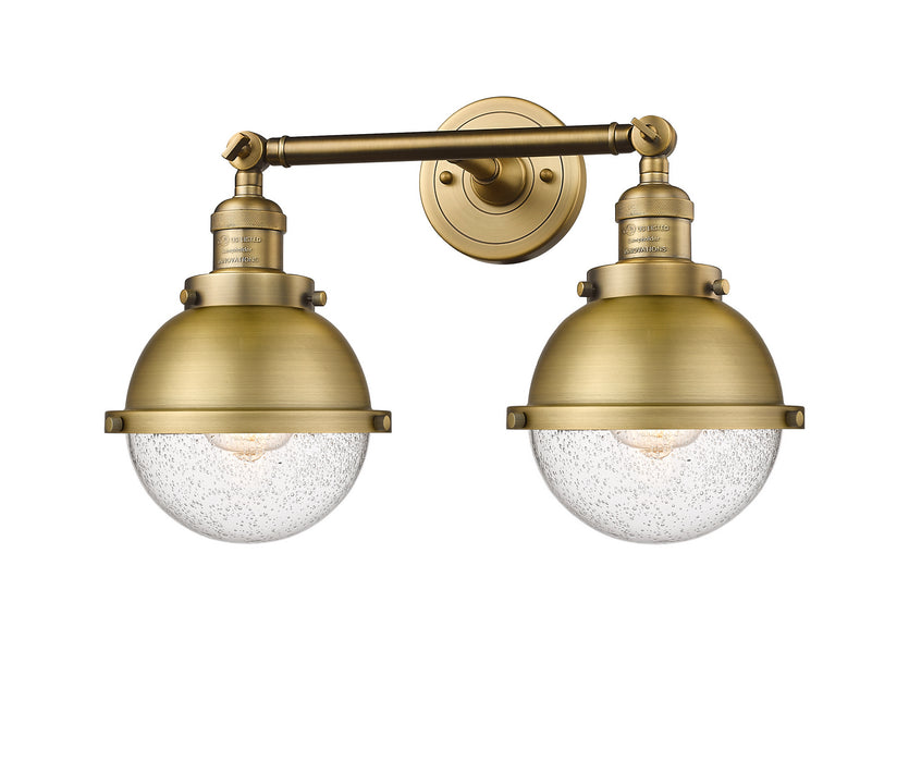 Innovations - 208-BB-HFS-64-BB - Two Light Bath Vanity - Franklin Restoration - Brushed Brass