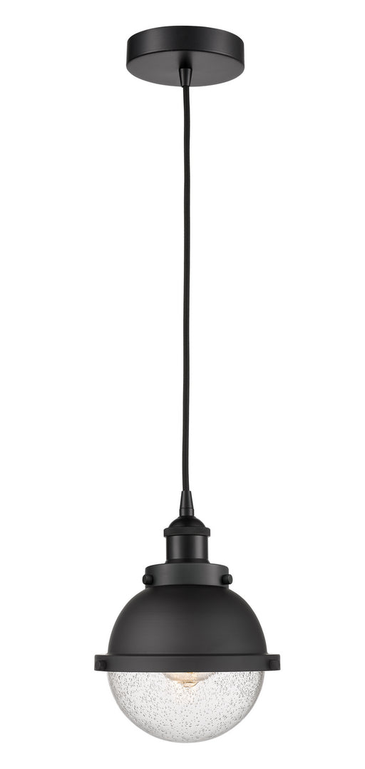 Innovations - 616-1PH-BK-HFS-64-BK - One Light Mini Pendant - Edison - Matte Black