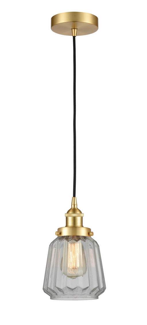 Innovations - 616-1PH-SG-G142-LED - LED Mini Pendant - Edison - Satin Gold