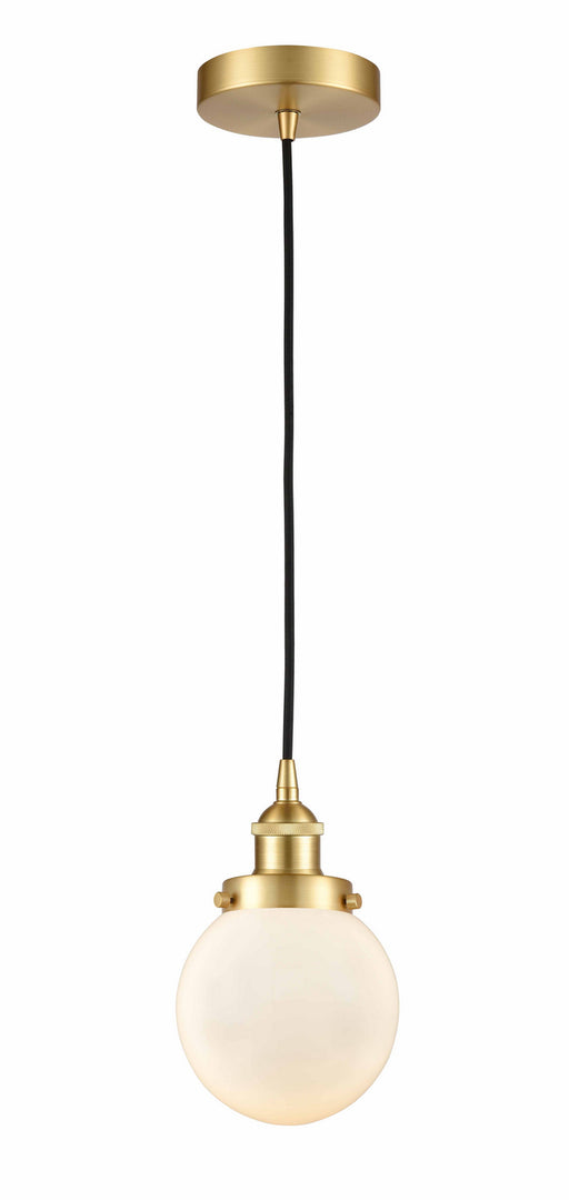 Innovations - 616-1PH-SG-G201-6-LED - LED Mini Pendant - Edison - Satin Gold