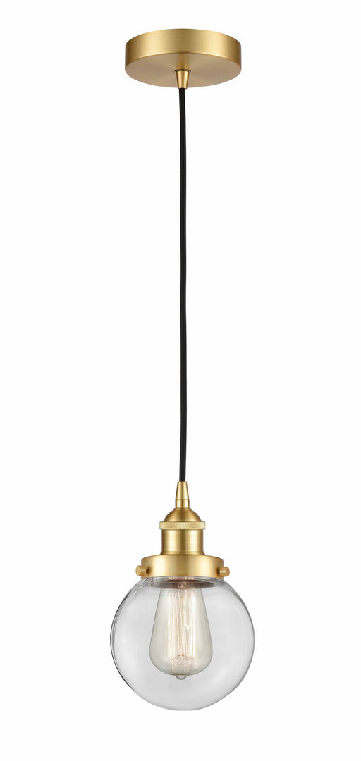 Innovations - 616-1PH-SG-G202-6-LED - LED Mini Pendant - Edison - Satin Gold