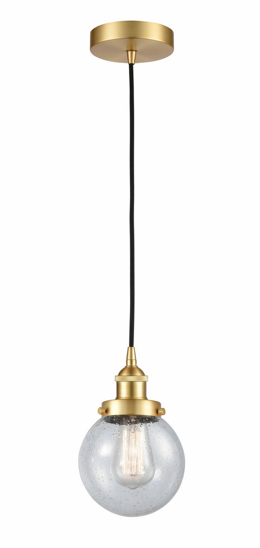 Innovations - 616-1PH-SG-G204-6-LED - LED Mini Pendant - Edison - Satin Gold