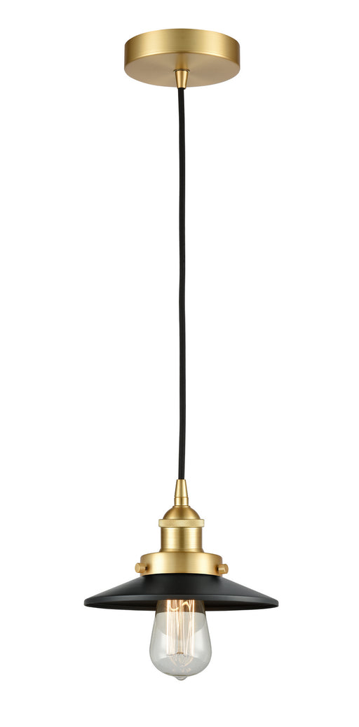 Innovations - 616-1PH-SG-M6-BK-LED - LED Mini Pendant - Edison - Satin Gold
