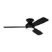 Visual Comfort Fan - 3IKR52MBKD - 52``Ceiling Fan - Ikon 52 Hugger LED - Midnight Black