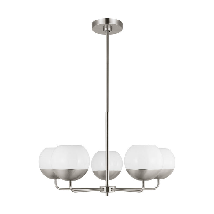 Visual Comfort Studio - 3168105-962 - Five Light Chandelier - Alvin - Brushed Nickel