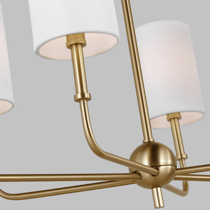Visual Comfort Studio - 3609306-848 - Six Light Chandelier - Foxdale ...