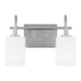 Visual Comfort Studio - 4457102-962 - Two Light Bath Vanity - Oak Moore - Brushed Nickel