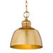 Golden - 0316-M1L MBG - One Light Mini Pendant - Holmes MBG - Modern Brushed Gold