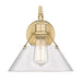 Golden - 3306-1W BCB-CLR - One Light Wall Sconce - Orwell BCB - Brushed Champagne Bronze