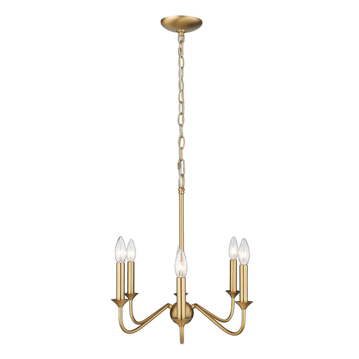 Golden - 8316-LP BCB - Six Light Pendant - Tierney BCB - Brushed Champagne Bronze