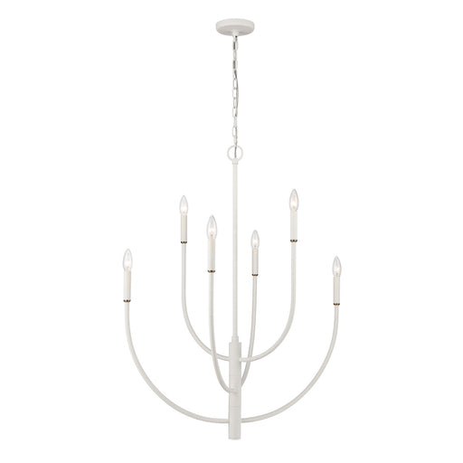 ELK Home - 82017/6 - Six Light Chandelier - Continuance - White Coral
