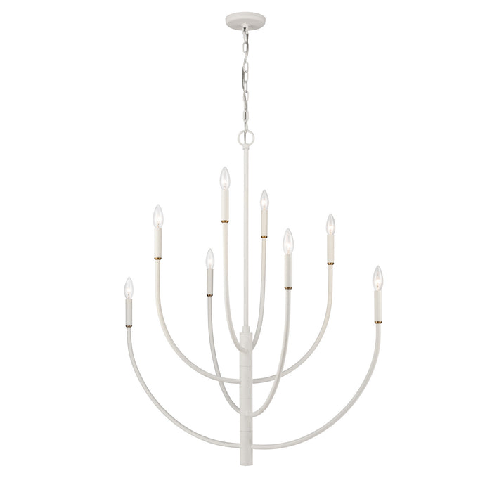 ELK Home - 82018/8 - Eight Light Chandelier - Continuance - White Coral