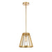 ELK Home - 82105/1 - One Light Pendant - Open Louvers - Champagne Gold