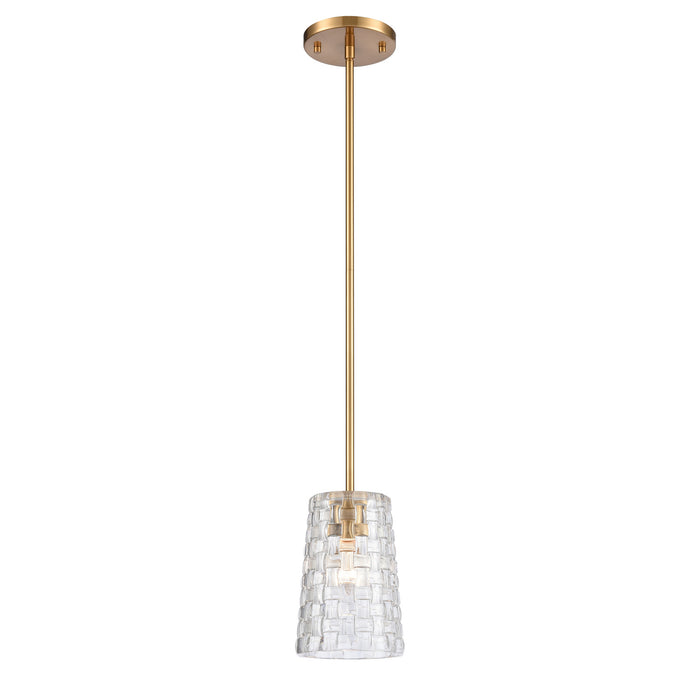 ELK Home - 82175/1 - One Light Mini Pendant - Lightweave - Satin Brass