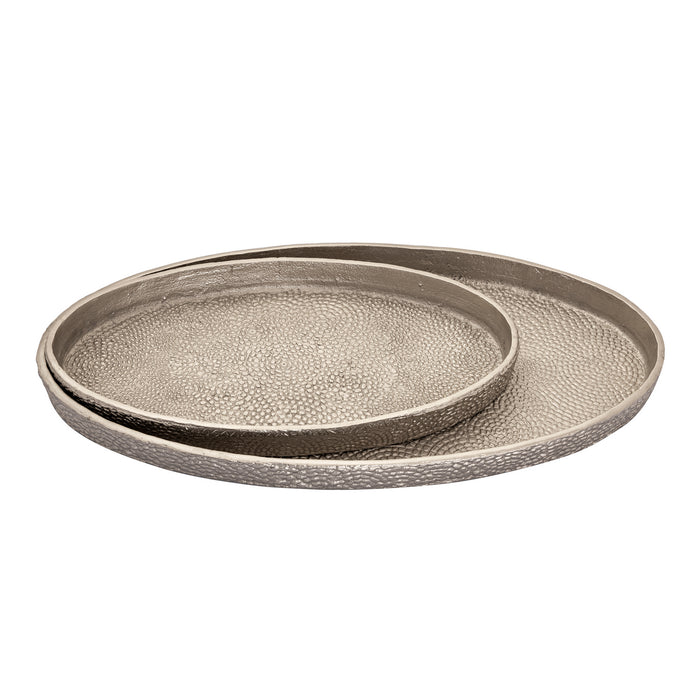 ELK Home - H0807-10660/S2 - Tray - Oval Pebble - Antique Nickel