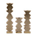 ELK Home - H0897-10526/S3 - Candleholder - Zig Zag - Aged Brass