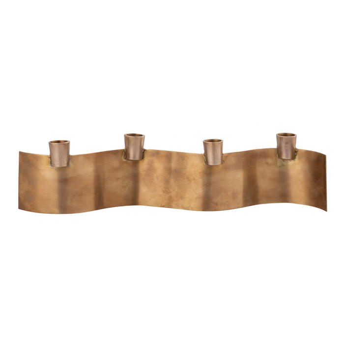 ELK Home - H0897-10534 - Candleholder - Curve - Aged Brass