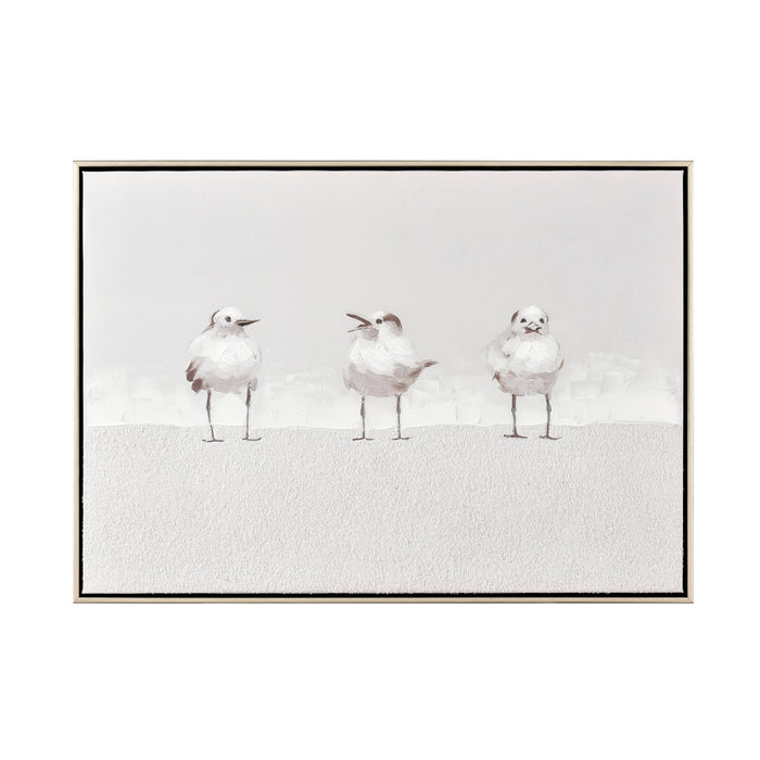 ELK Home - S0017-10703 - Framed Wall Art - Three Gulls - Multicolor