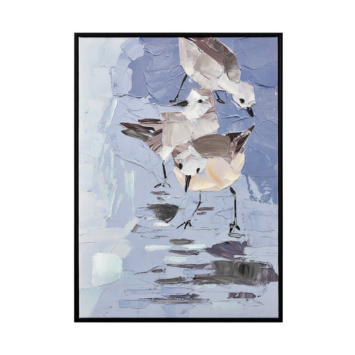 ELK Home - S0017-10704 - Framed Wall Art - Seagull Abstract - Multicolor