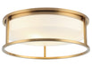 Matteo Lighting - M15003AG - Three Light Ceiling Mount - Framerton - Aged Gold Brass
