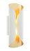 Matteo Lighting - S01612WH - Two Light Wall Sconce - Ripcurl - White