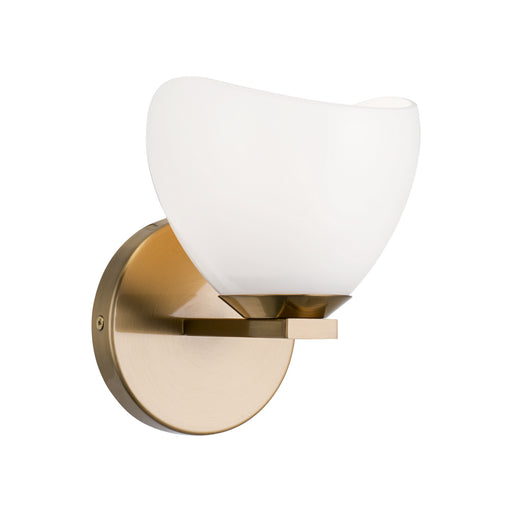 Matteo Lighting - S04201AGOP - One Light Wall Sconce - Uptowne - Aged Gold Brass