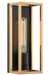 Matteo Lighting - S15141BKAG - LED Wall Sconce - Shadowbox - Black / Aged Gold Brass