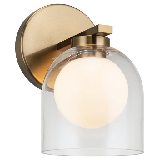 Matteo Lighting - W60701AGCL - One Light Wall Sconce - Derbishone - Aged Gold Brass