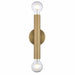 Trans Globe Imports - 22302 AG - Two Light Wall Sconce - Auburn - Antique Gold