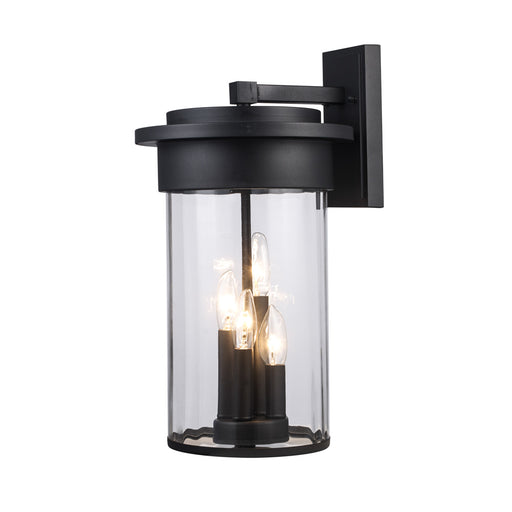 Trans Globe Imports - 51412 BK - Four Light Wall Lantern - Black