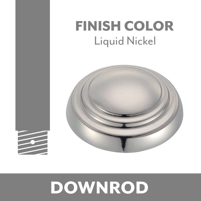 Minka Aire - DR500-LN - Ceiling Fan Downrod Coupler - Minka Aire - Liquid Nickel