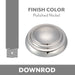 Minka Aire - DR572-PN - Ceiling Fan Downrod - Minka Aire - Polished Nickel
