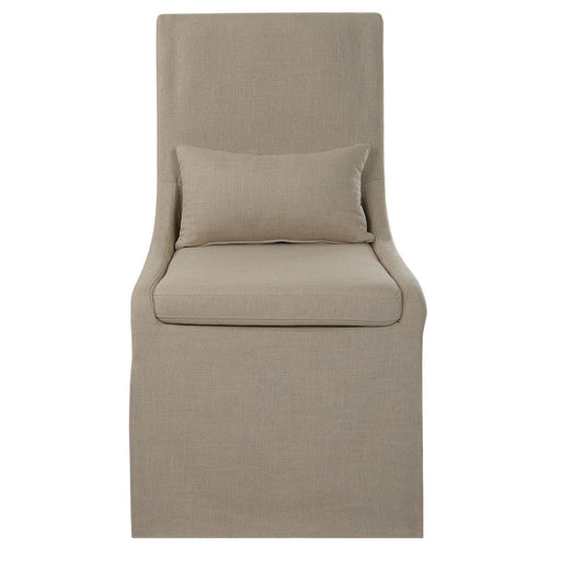Uttermost - 23727 - Armless Chair - Coley - Tailored Tan Linen