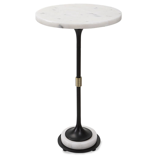 Uttermost - 25231 - Accent Table - Sentry - Black Iron With Antique Brushed Brass
