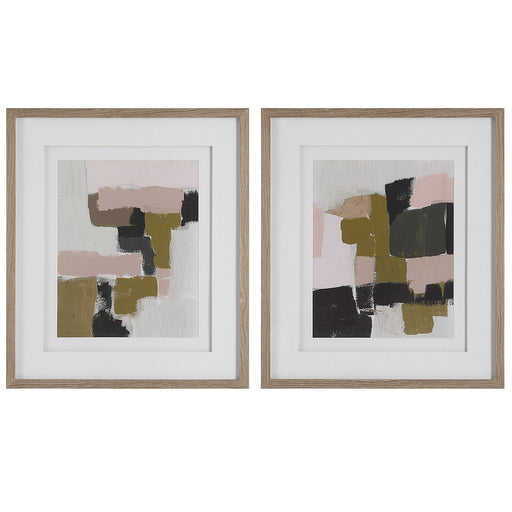 Uttermost - 41453 - Framed Prints, Set/2 - Color Block - Solid Wood
