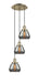 Innovations - 113F-3P-AB-G173 - Three Light Pendant - Franklin Restoration - Antique Brass