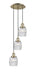 Innovations - 113F-3P-AB-G302 - Three Light Pendant - Franklin Restoration - Antique Brass