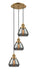 Innovations - 113F-3P-BB-G173 - Three Light Pendant - Franklin Restoration - Brushed Brass