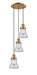 Innovations - 113F-3P-BB-G192 - Three Light Pendant - Franklin Restoration - Brushed Brass