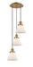 Innovations - 113F-3P-BB-G41 - Three Light Pendant - Franklin Restoration - Brushed Brass