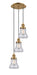Innovations - 113F-3P-BB-G194 - Three Light Pendant - Franklin Restoration - Brushed Brass