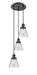 Innovations - 113F-3P-BK-G62 - Three Light Pendant - Franklin Restoration - Matte Black