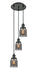 Innovations - 113F-3P-BK-G53 - Three Light Pendant - Franklin Restoration - Matte Black