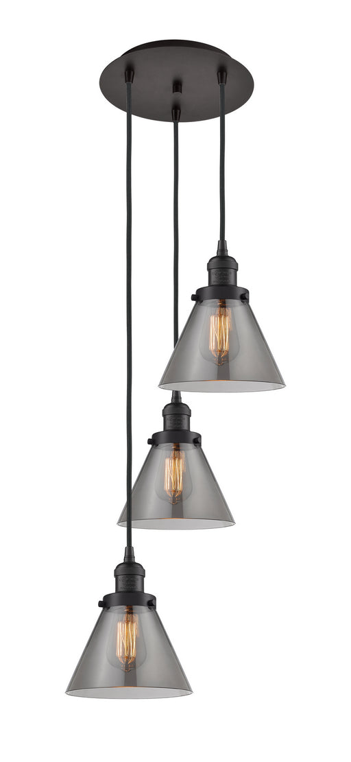 Innovations - 113F-3P-OB-G43 - Three Light Pendant - Franklin Restoration - Oil Rubbed Bronze