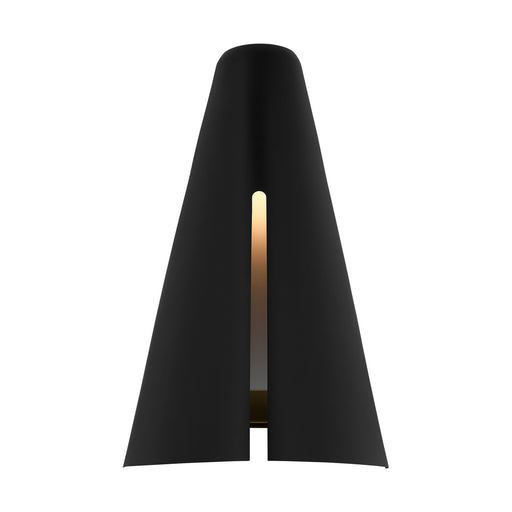 Visual Comfort Studio - KW1151MBKBBS-L1 - LED Wall Sconce - Cambre - Midnight Black and Burnished Brass