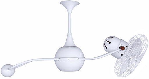 Matthews Fan Company - B2K-WH-MTL - 40``Ceiling Fan - Brisa 2000 - Gloss White