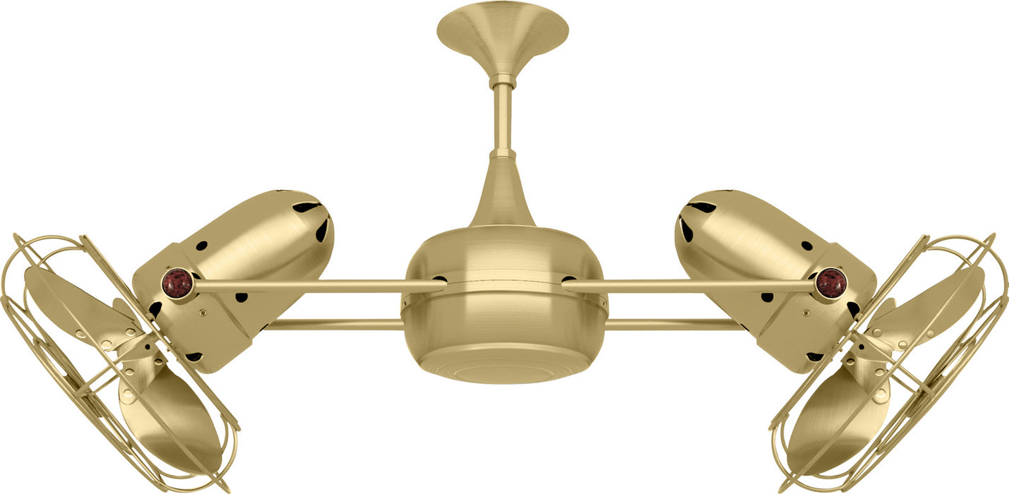 Matthews Fan Company - DD-BRBR-MTL - 36``Ceiling Fan - Duplo-Dinamico - Brushed Brass