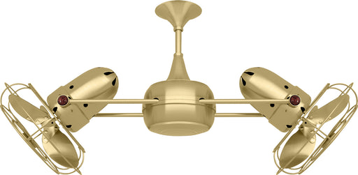 Matthews Fan Company - DD-BRBR-MTL - 36``Ceiling Fan - Duplo-Dinamico - Brushed Brass