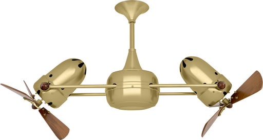 Matthews Fan Company - DD-BRBR-WD - 36``Ceiling Fan - Duplo-Dinamico - Brushed Brass